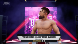 Image shows Bryan Danielson in AEW Fight Forever entering the match 