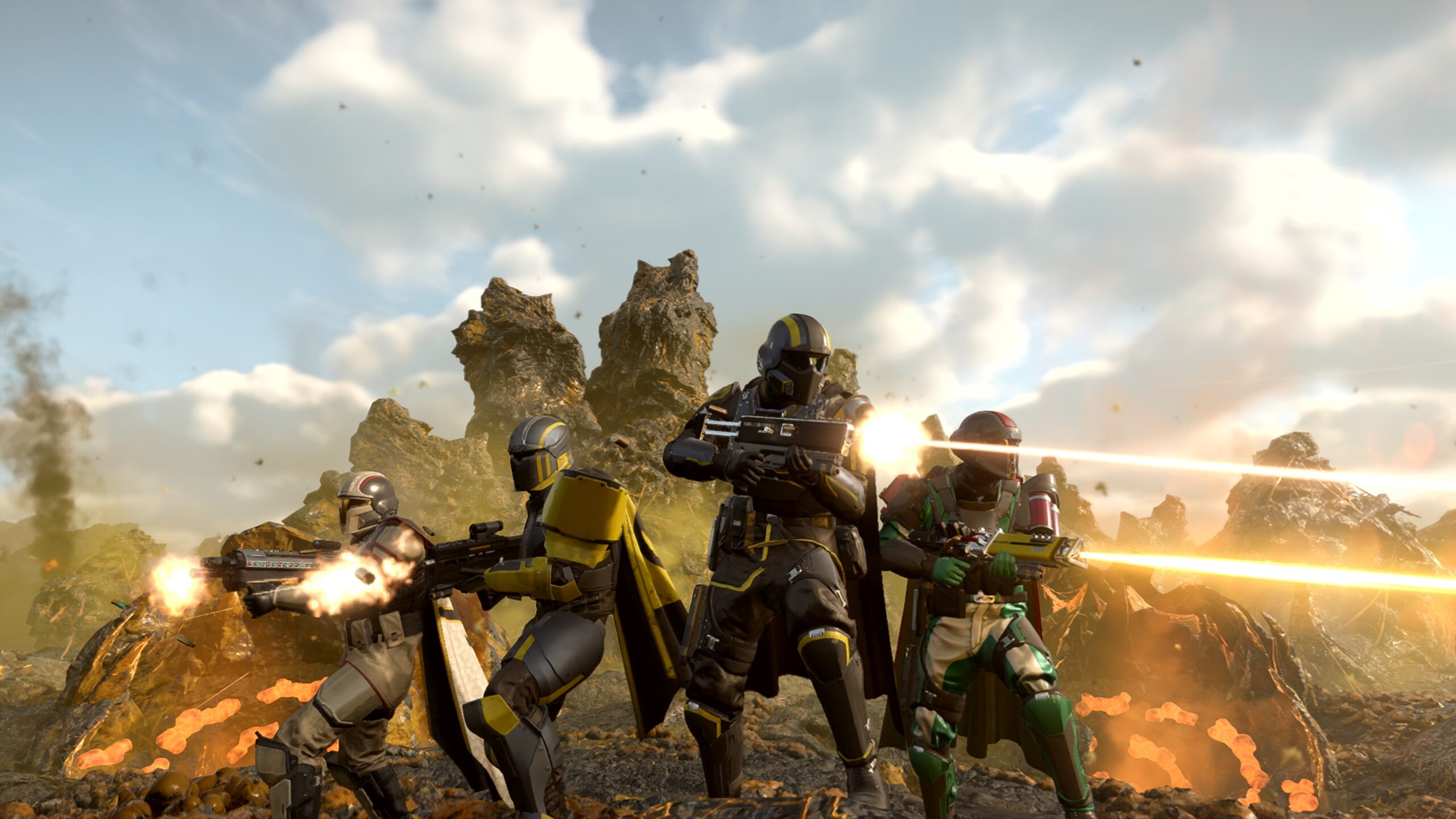 Helldivers 2 team photo